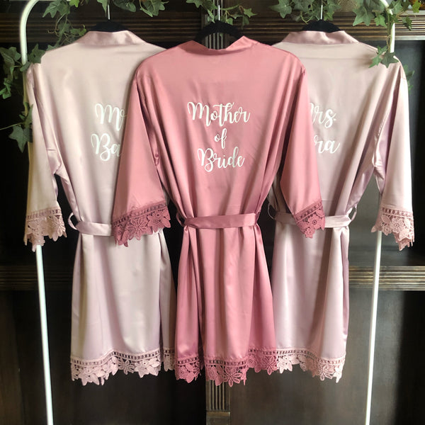 Custom Bridal Party Lace Robe - Petals and Ivy Designs