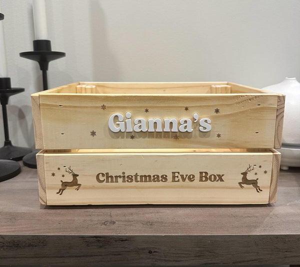 Personalized Christmas Eve Crate - Petals and Ivy Designs