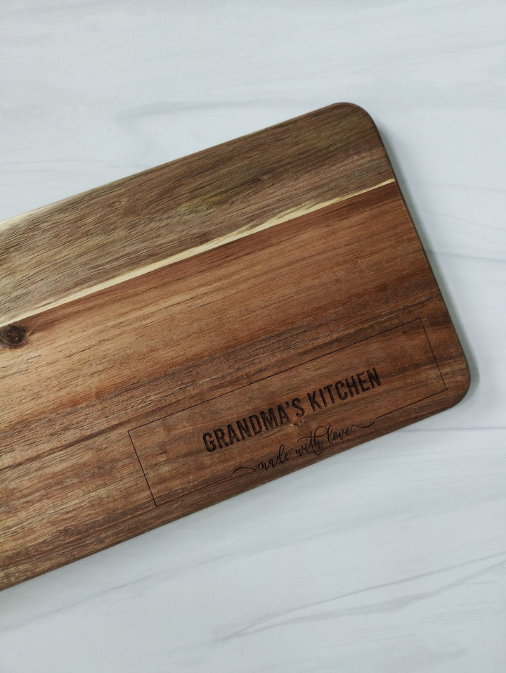 Grandma's Kitchen Engraved Charcuterie Board - Petals and Ivy Designs