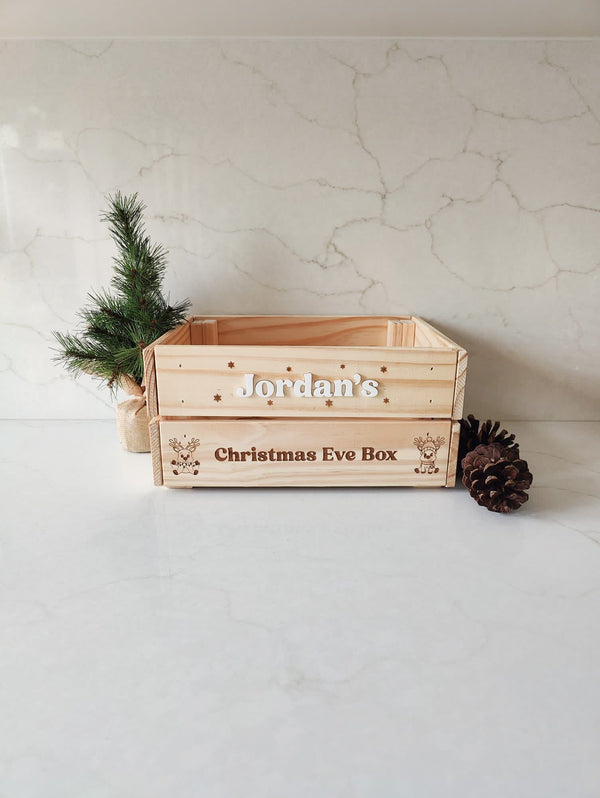 Custom Christmas Eve Crate - Petals and Ivy Designs