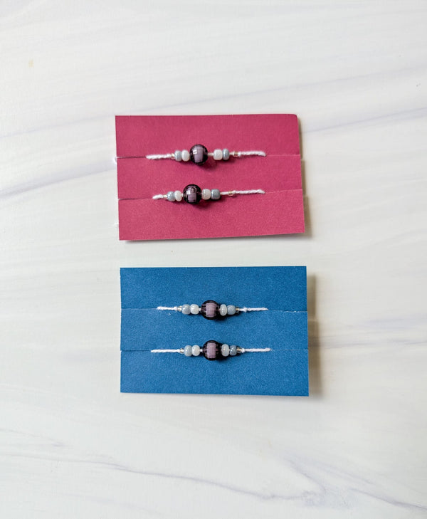 Purple Rakhri - Pack of 2