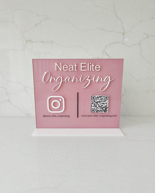 Horizontal QR Code Sign