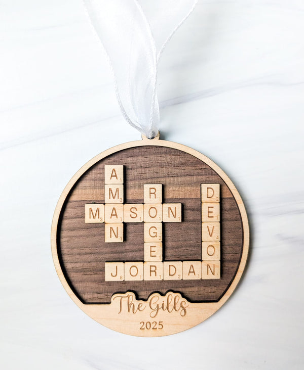 Crossword Ornament