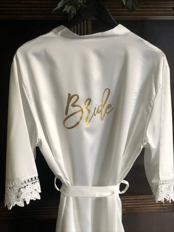Bride Lace Robe - Petals and Ivy Designs