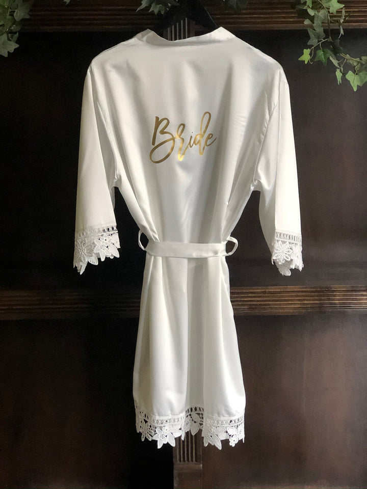 Bride Lace Robe - Petals and Ivy Designs