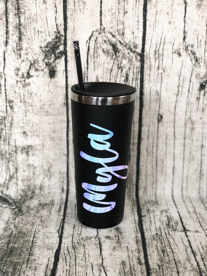 Personalized 22oz Steel Tumbler - Petals and Ivy Designs