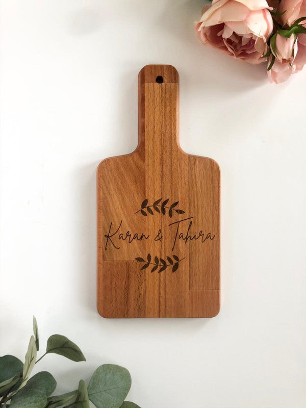 Custom Engraved Mini Cheese Board - Petals and Ivy Designs