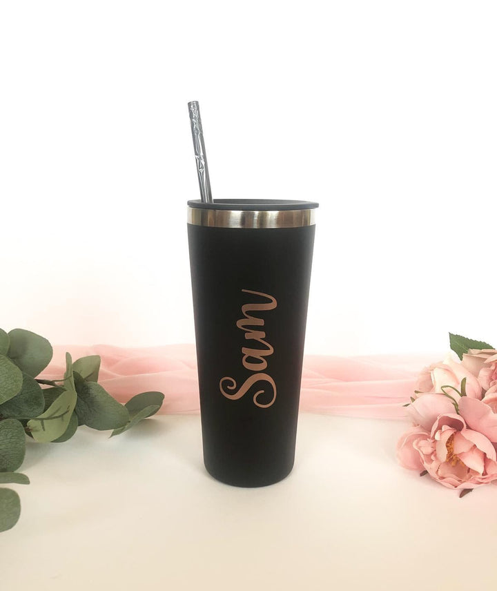 Personalized 22oz Steel Tumbler - Petals and Ivy Designs